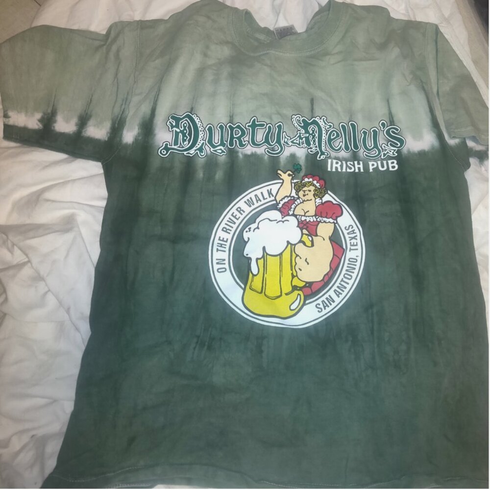 Vintage 90s Durty Nellys Irish Pub T Shirt Mens Size L - San Antonio Tx